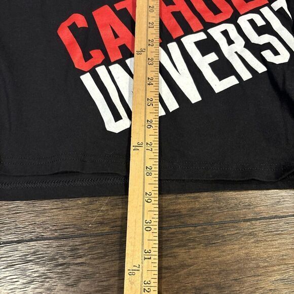 Catholic University Cardinals Champion Long Sleeve Tee Men's‎ Size XL Black - Picture 5 of 7